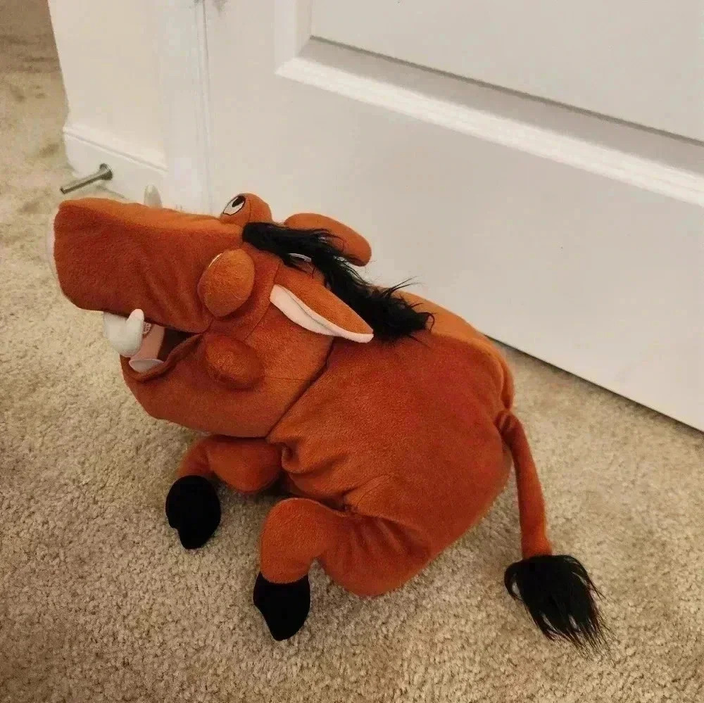 Lion King Pumba Disney Pumba Talking Stuffed Animal Warthog Untested #AA - Picture 3 of 7